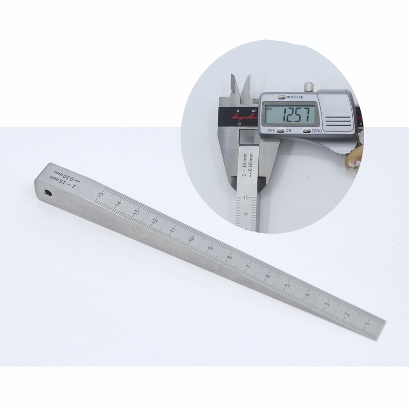 0.5-10m*0.05mm stainless steel wedge feeler gauge crack flatness layout &amp;measuring tools Wedge gauge Wedge vernier caliper