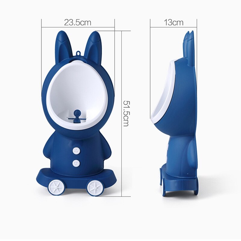 Baby Boy Potty Toilet Training Children Stand Vertical Urinal Boys Pee Infant Toddler Wall-Mounted Hook Potty Toilet Blue