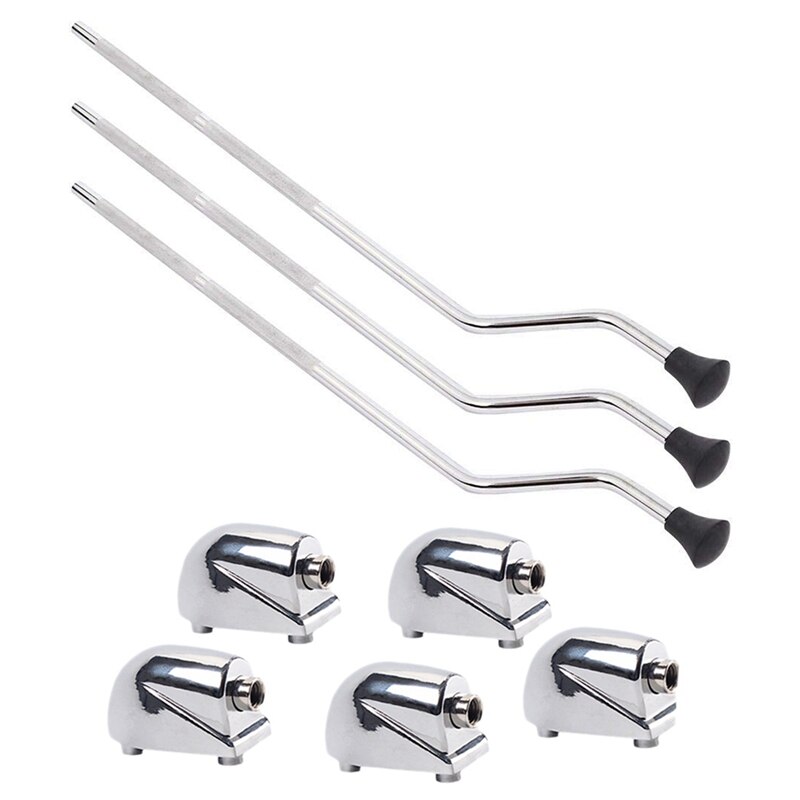 Bass Drum Leg Replacement Bass Drum Legs Set - 2 Pack 19" Floor Tom Legs With Anti-Slip Base For Drum Kits Drum Kit Replacement Parts
