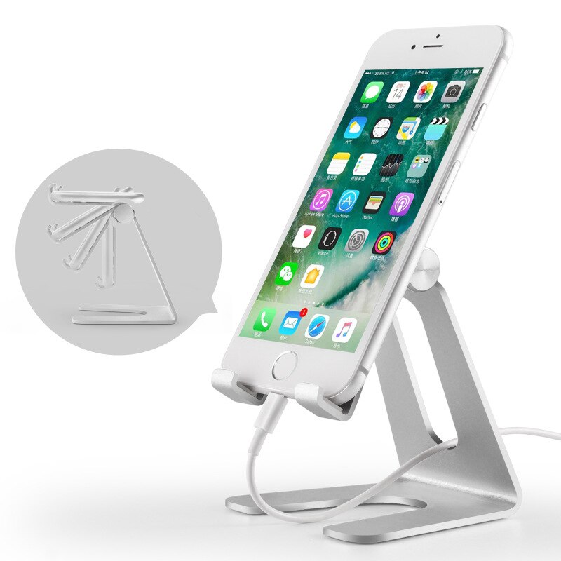 Rise-Aluminium Tablet Houder Desktop Mobiele Telefoon Houder Stand Mount Bracket Ondersteuning Universal Voor Ipad Pro Air Mini 1 2 3