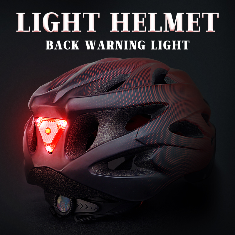X-TIGER Casco de ciclismo Casco de bicicleta moldeado integralmente Luces LED Casco de bicicleta MTB Sombrero deportivo ultraligero seguro con gafas Visera