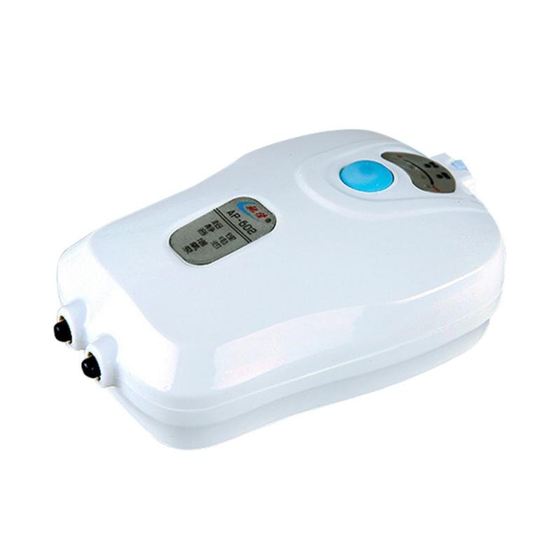 Oxygen Pump AC and DC Dual-use Aeration Pump Charging Oxygen Machine Aquarium Fish Tank Oxygenation Pump Fishing Oxygena: Double hole