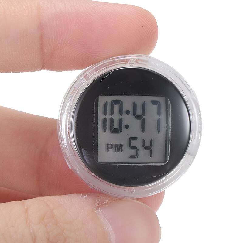 per Moto universale Moto 1PC mini orologio digitale bastone-in poi in plastica impermeabile supporto per Moto orologio Mayitr