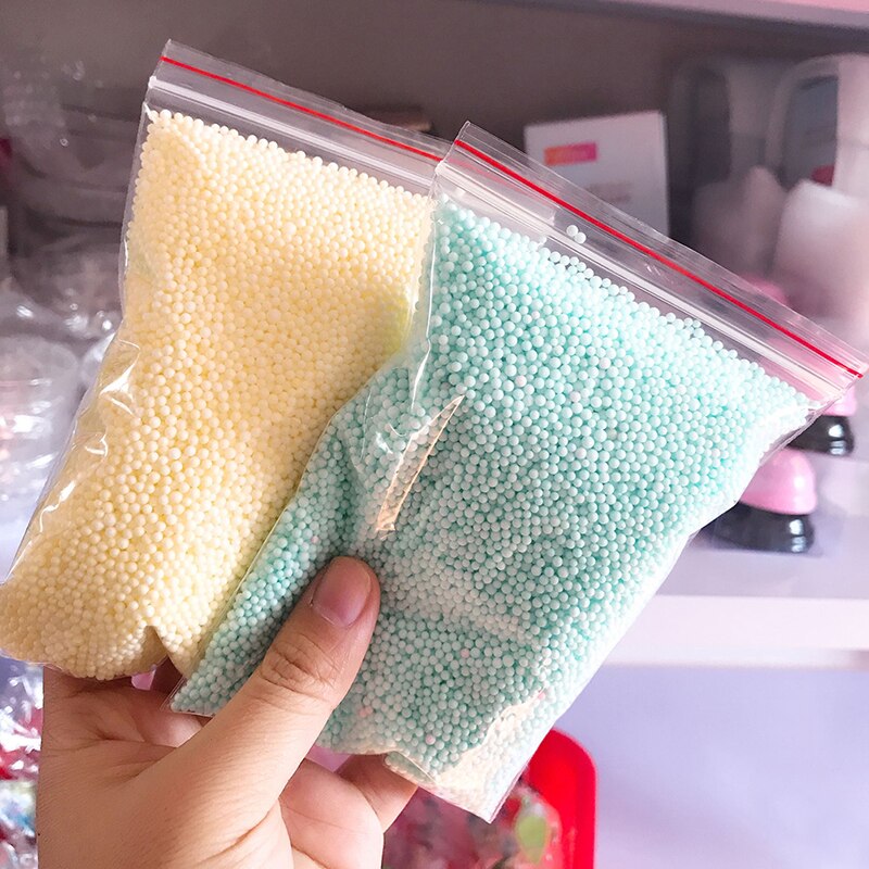 1Pack Polystyrol Styropor Kugeln Flasche DIY Schnee Schlamm Partikel Zubehör Schleim Kugeln Kleine sehr klein Schaum Perlen Für Schaum Füllstoff