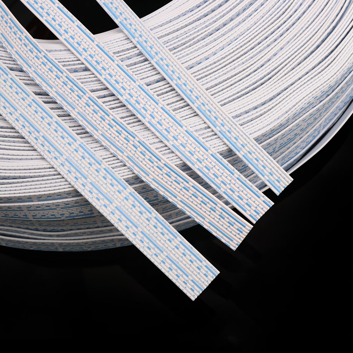 10M UL2468 24AWG Electron Wire6 7 8 9 10 12 Pins Extended Power Connect Cable PVC Insulated Copper Blue White Multiple Cores