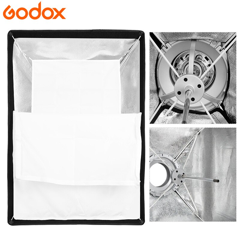 Godox SB-UE 60 x 90cm 24'' * 35'' Portable Rectangular Umbrella Softbox with Bowens Mount for Studio Flash DE300