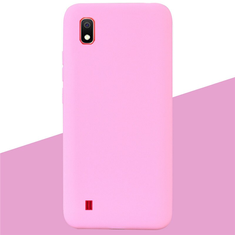 Silikon Fall Für Samsung Galaxy A10 Fall Weiche TPU Zurück Abdeckung Telefon Fall für Samsung A10 EINE 10 SM-A105F a105 Silikon Abdeckung: 4 Dark Pink