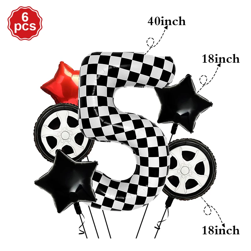 Motocross Party Decoration Foil Motorcycle Balloons Boys Dirt Bike Kids Race Car Motor Birthday Party Favor Baby Shower Supplies: Yellow