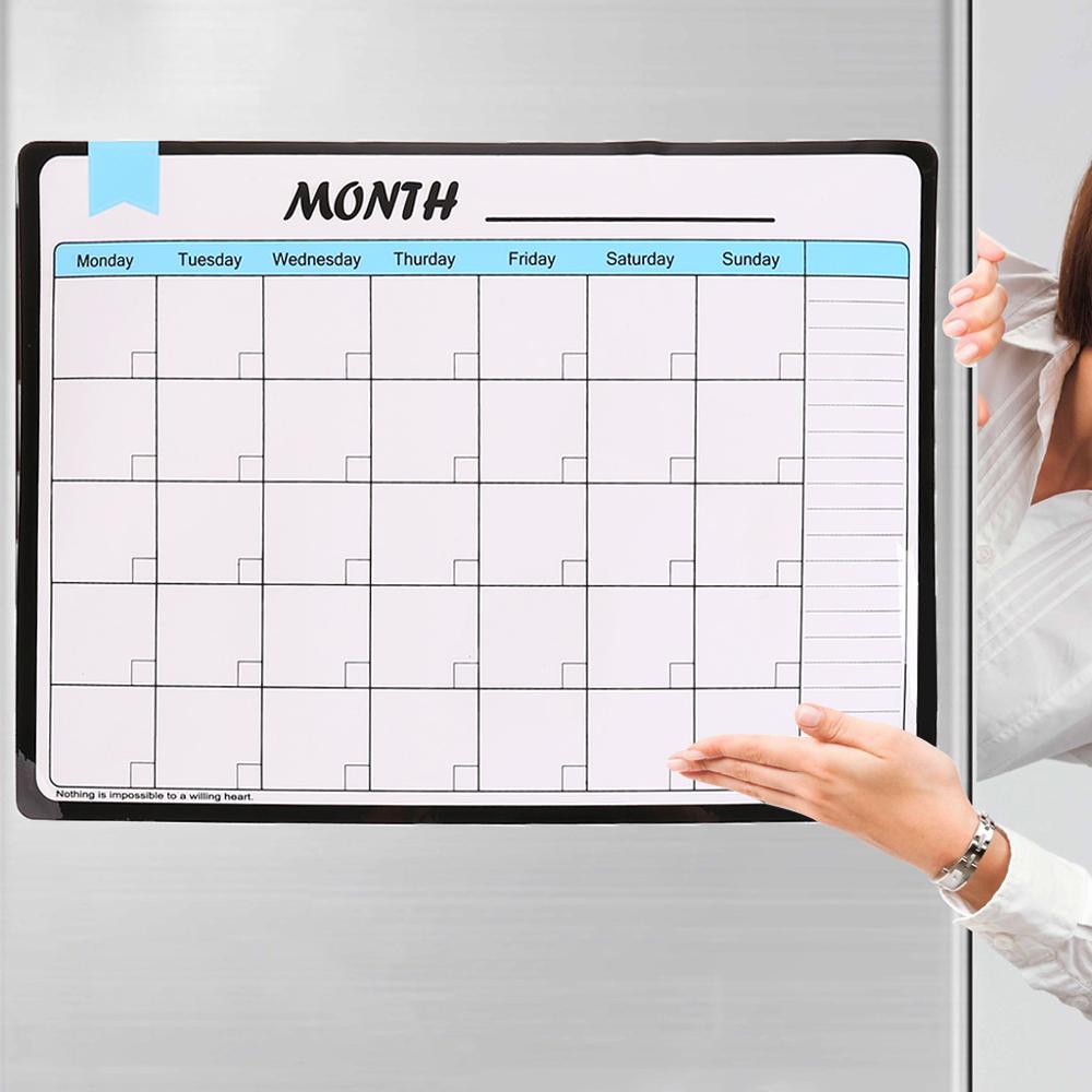 Maandelijkse Planner Zachte Magnetische Whiteboard Magneten Tekening Bericht Memo Pad Kalender