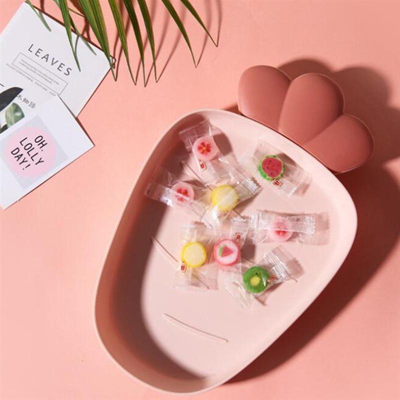 2 stk gulerod form snack fad slik frugt tallerken tør mad tallerken skål plast serveringsplade hjem dekorationer