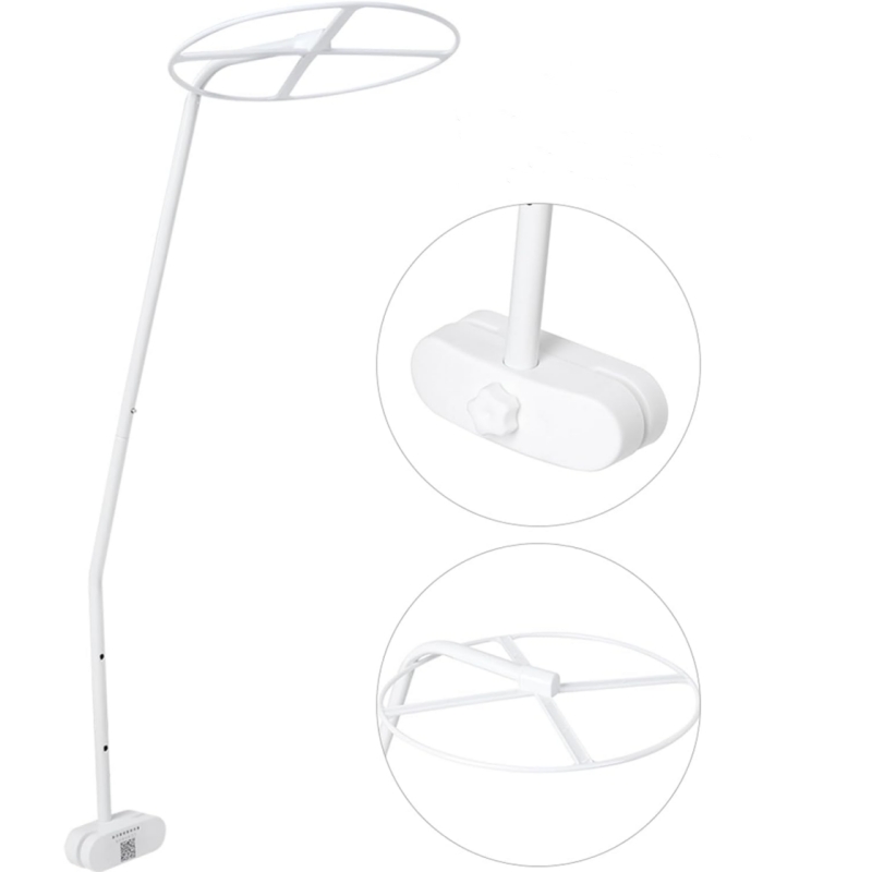 Crib Canopy Holder Mosquito Net Stand Holder Set Metal Adjustable Clip-On Stand Bracket for Rack Mosquito Net Accessories
