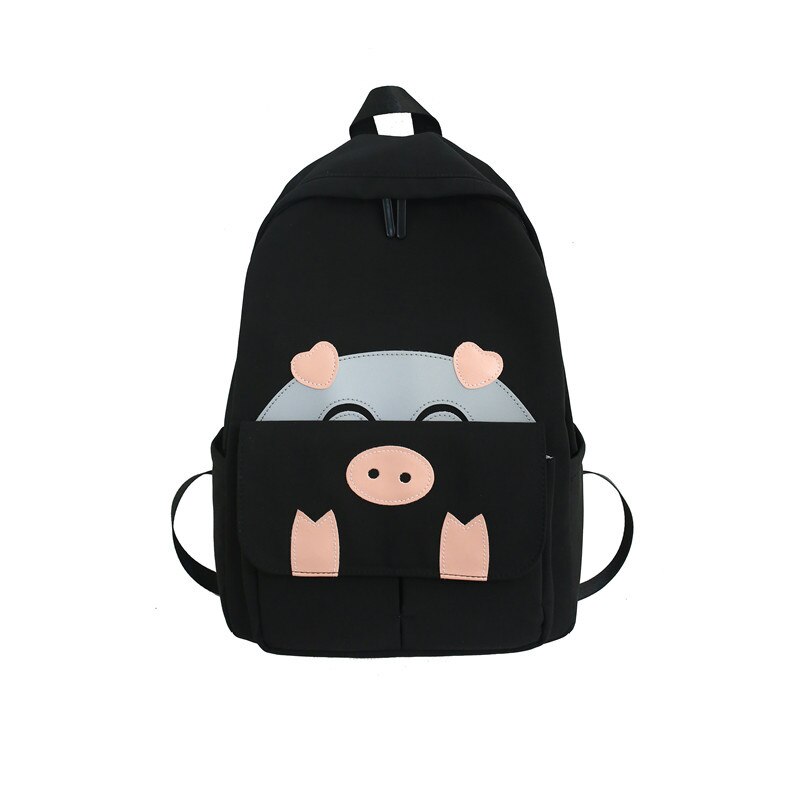 Rucksack Frauen Neue Heiße Schwein Schulter Taschen lässig Adrette Nette Leinwand Schule Rucksäcke für Teenager Mädchen
