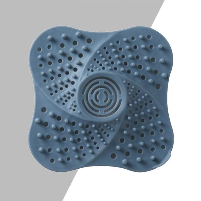 Anti-Blocking Haar Catcher Haar Stopper Sink Plug Val Douche Afvoerputje Covers Gootsteenzeefje Filter Badkamer Accessoires: Blue