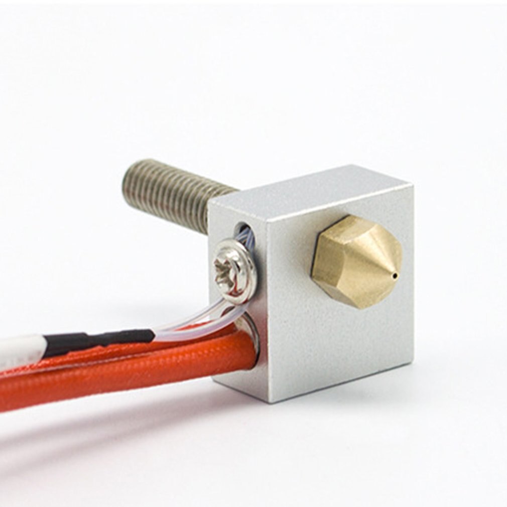 Anet-boquillas para impresoras 3d, 1 Uds., 0,2/0,3/0,4/0,5mm, M6 extrusora mixta, boquilla de cobre MK8 para a6 a8 e10 e12 reprap I3 3D, accesorios