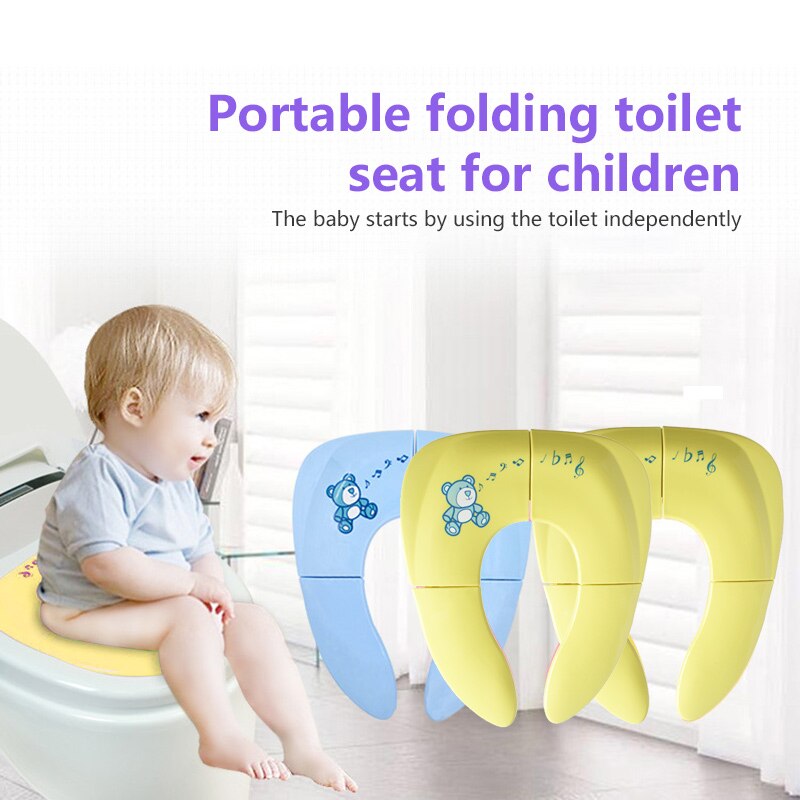 Toiletsæde pad bærbar børn rejse potte baby toilet træning sædeovertræk lille barn urinassistent pude børn potte sæde