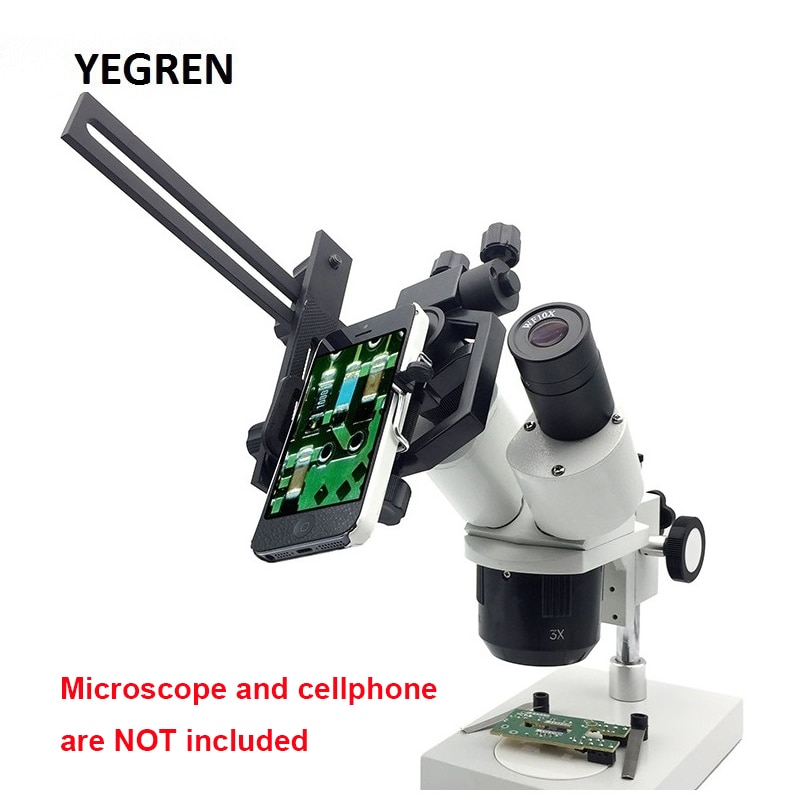 Universele Digitale Camera Mobiele Telefoon Beugel Ondersteuning Houder Metalen Mount Telescopen Telescoop Microscoop Monoculaire Adapter