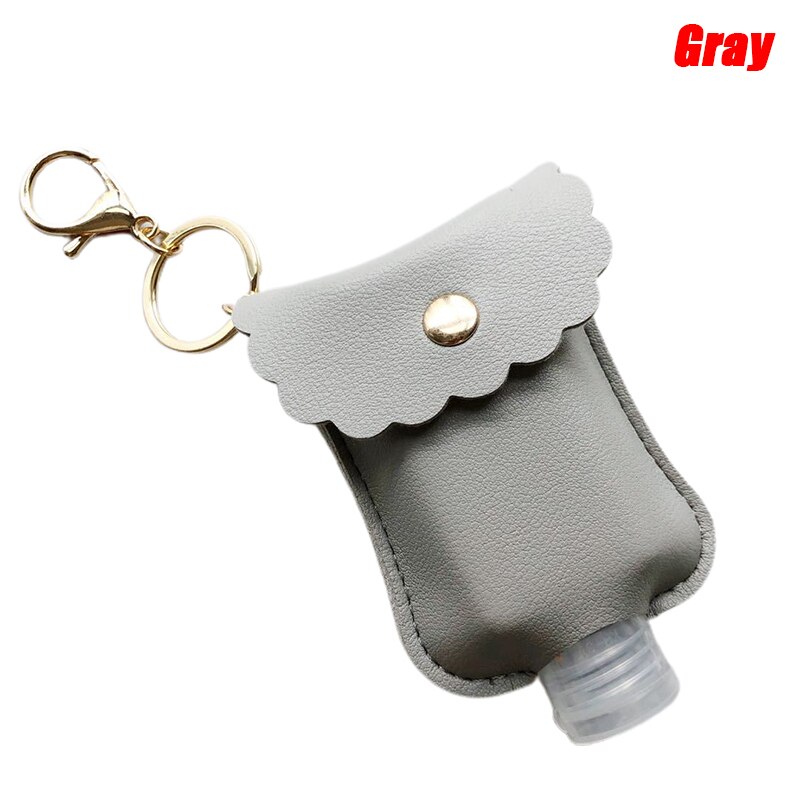 Bouteille de voyage et porte-clés bouteilles vides rechargeables pour désinfectant pour les mains: GY