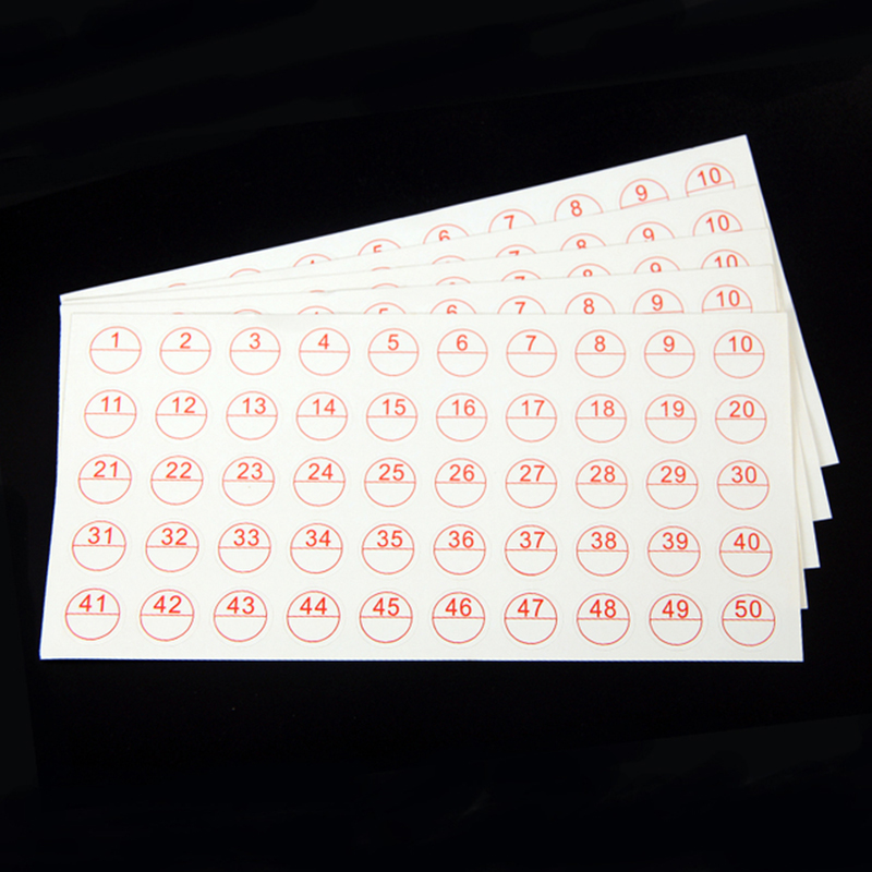 Diamond Painting Label Stickers Diamond Painting Accessory Embroidery Tools Storage Box /Bottle 447 DMC Number Label Sticker