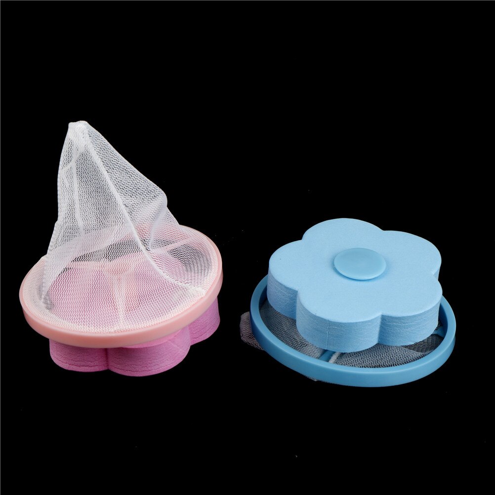 1Pcs Washing Laundry Dry Bathroom Products Gadget Filtering Mesh Bag Hair Removal Device Caps Catchers Filter