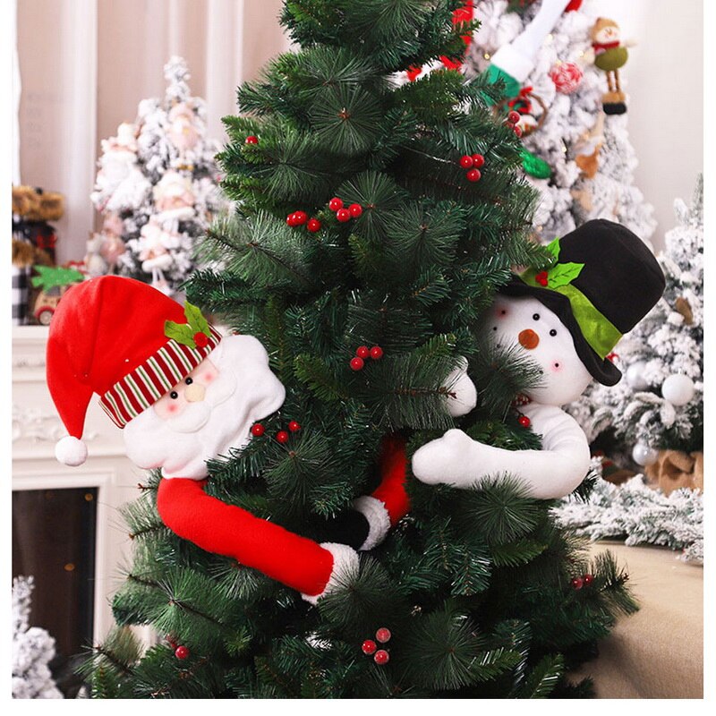 Jaar Kerstboom Topper Kerst Kerstman Snowman Boom Topper Xmas Indoor Decoraties Voor Thuis Boom Decoratie