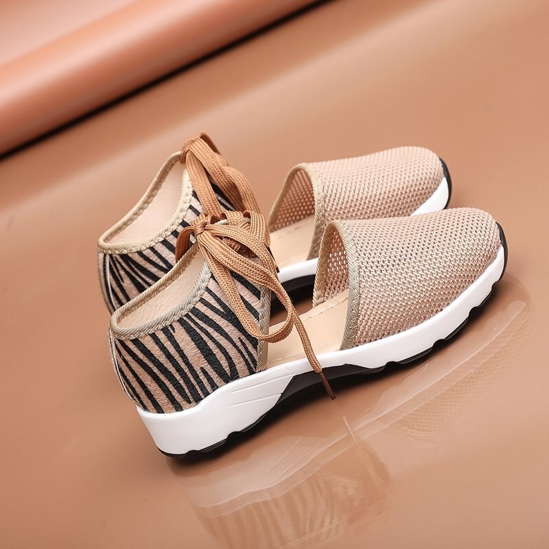 Vrouwen Casual Sandalen Mesh Stof Ademend Tas Wortel Riem Vrouwen Sandalen Vrouwen Sport Schoenen