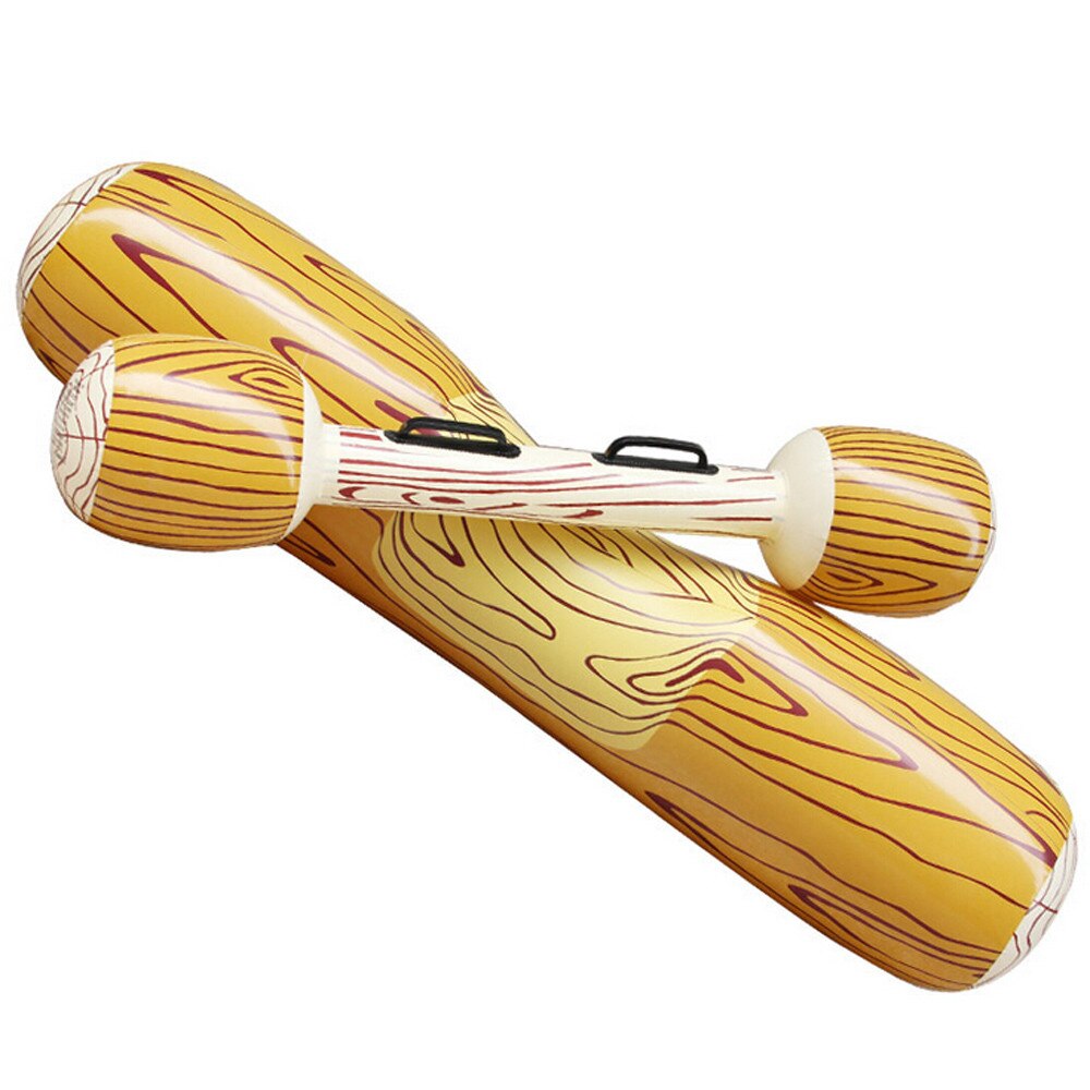 2 Zitten Sticks 2 Hand Sticks Reddingsboei Zomer Outdoor Strand Zwembad Opblaasbare Dubbele Beat Zwemmen Log Stok Set Volwassenen Reddingsboei: Default Title