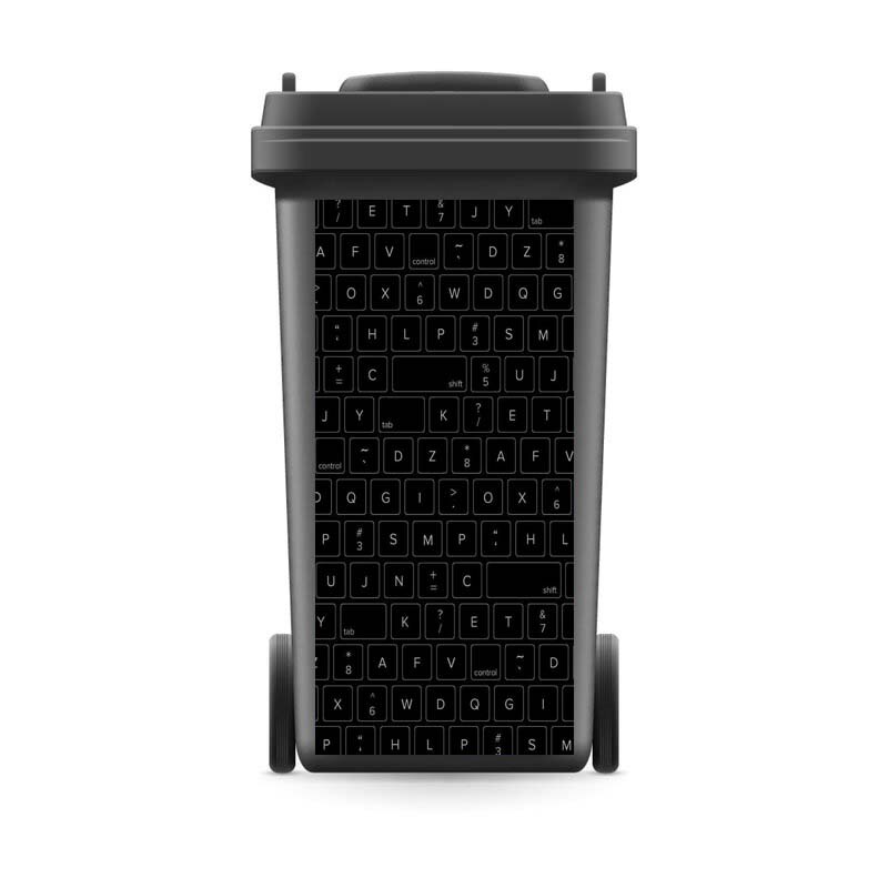 Modern förnya soptunnan klistermärke hem levande vinyl avtagbar vattentät klistermärke dekaler kök dekor: 3 / 37 x 82cm( för 240 liter)