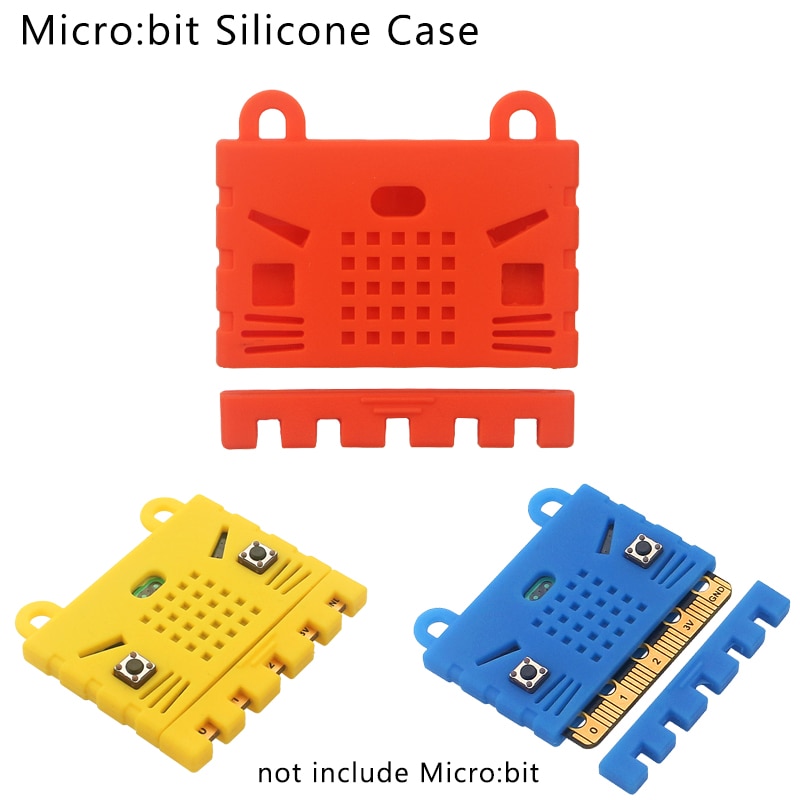 Silicone Case for BBC Micro:bit Short Circuit Proof Shell Blue Red Yellow Box for Micro:bit