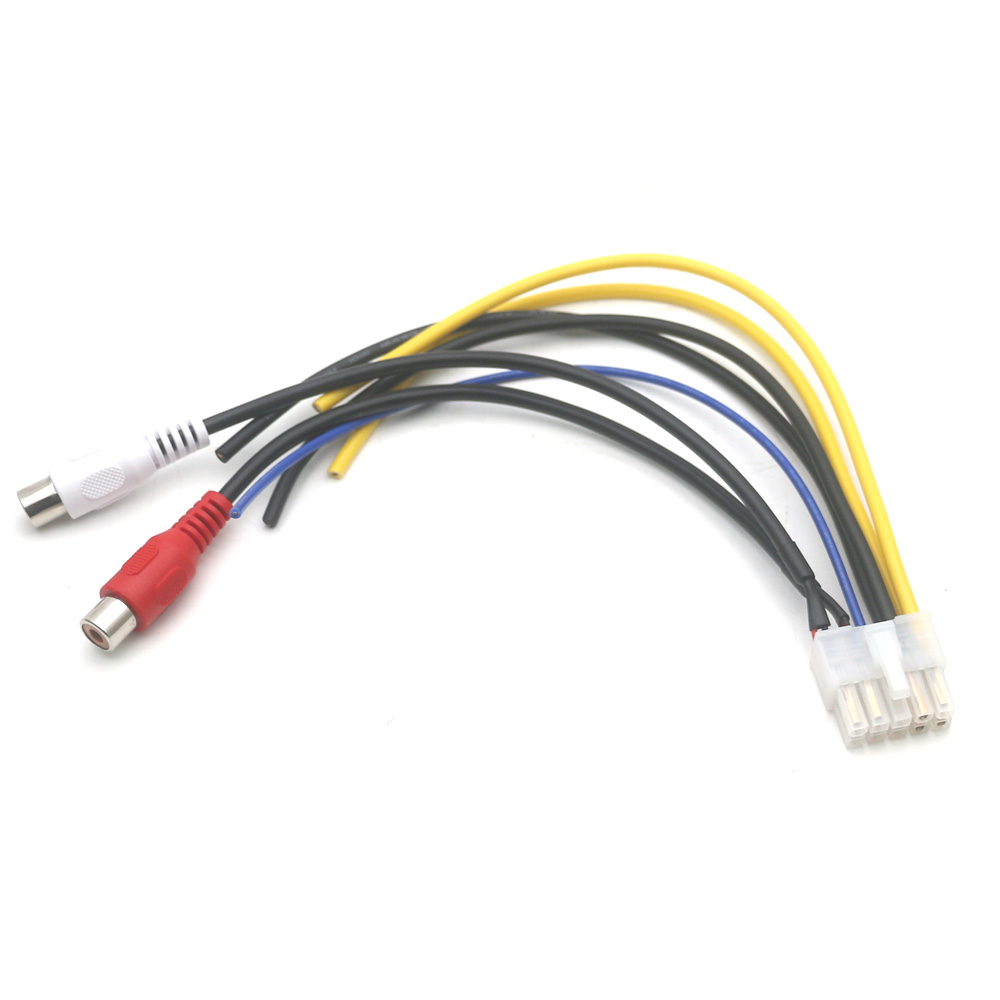 10 Pin Plug Power Harness Sub-woofer RCA Adapter For Pioneer TS-WX300TA TS-WX300A TS-WX1210A TS-WX400DA Car Stereo Amplifier: black