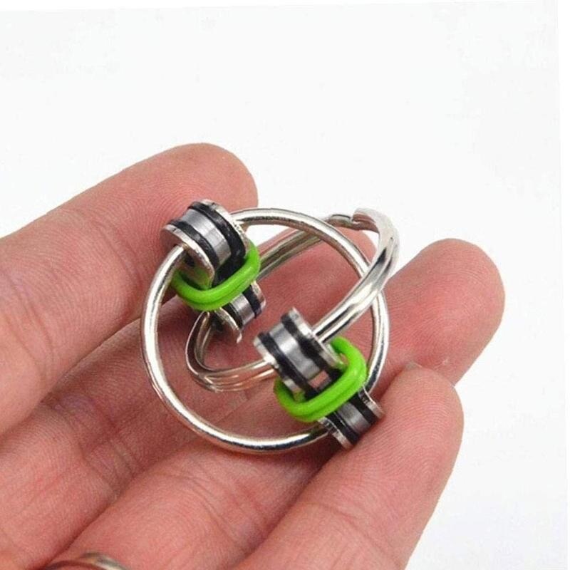 Kawaii Decompression Chain Vent Toy Anti Stress Adult Fidget Bicycle Toys Chain Keychain For Adult Stress Relief Kids