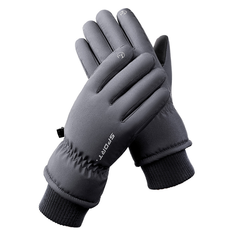 Ski Gloves for Men and Women Outdoor Cycling Touchscreen Warm and Velvet Thick Gloves Waterproof and Anti Slip Winter: Red