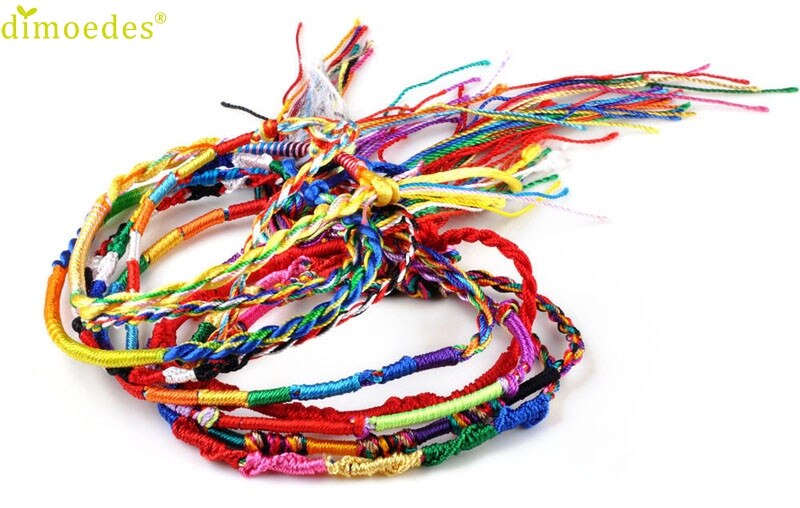 Diomedes Più Nuovo Modo 50Pcs Monili All'ingrosso del Lotto Treccia di Fili di Amicizia Fili Dd Lacci Braccialetti Fatti A Mano, di Lusso, Casual Braccialetto