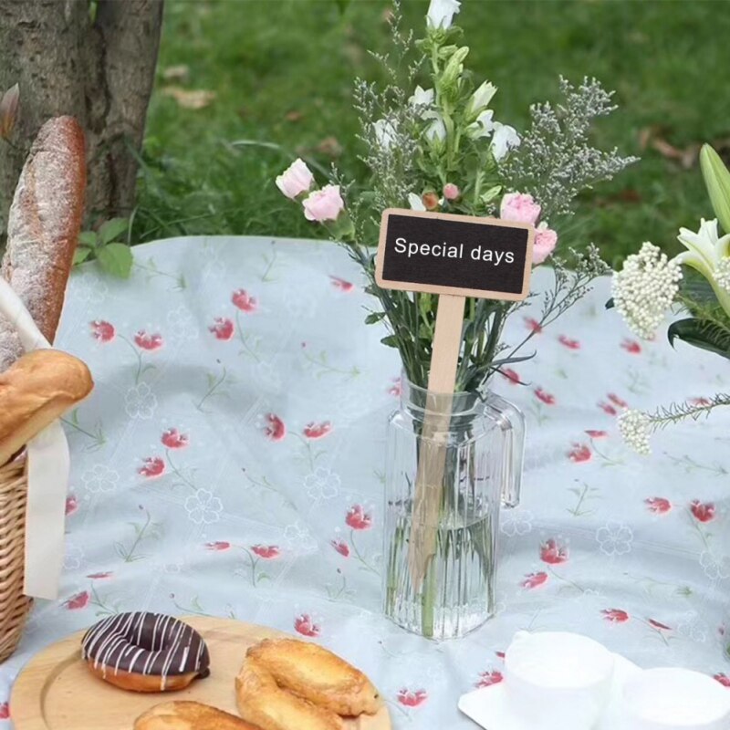 10/20Pcs Bamboe Plant Label Milieuvriendelijk Hout Teken Voor Tuinieren Van Zaden Ingemaakte Kruiden Bloemen En Groenten