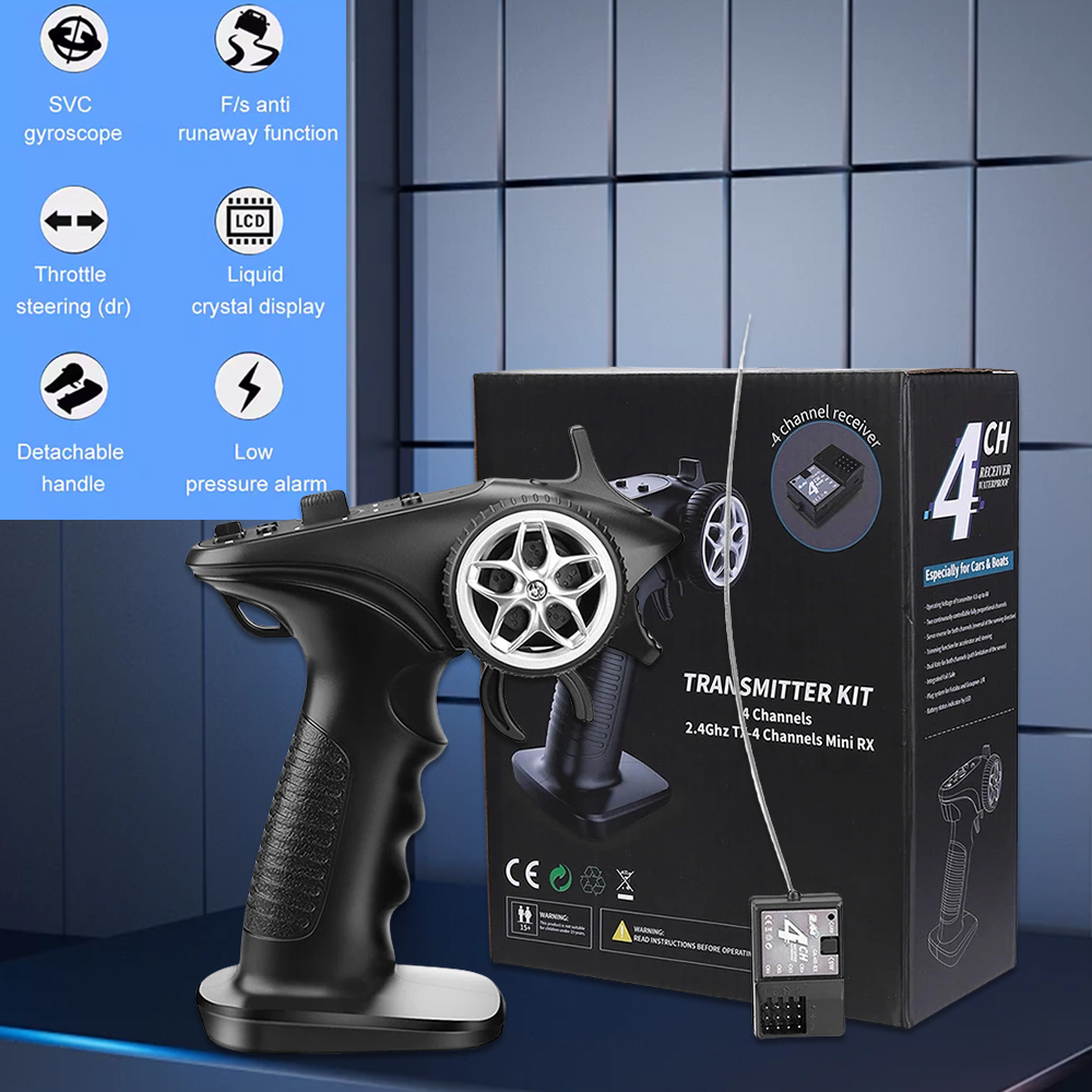 GA-4H-TX TX4 2.4GHz 4CH système Radio émetteur contrôleur télécommande/récepteur pour RC voiture bateau PK TG3 FS-GT3B