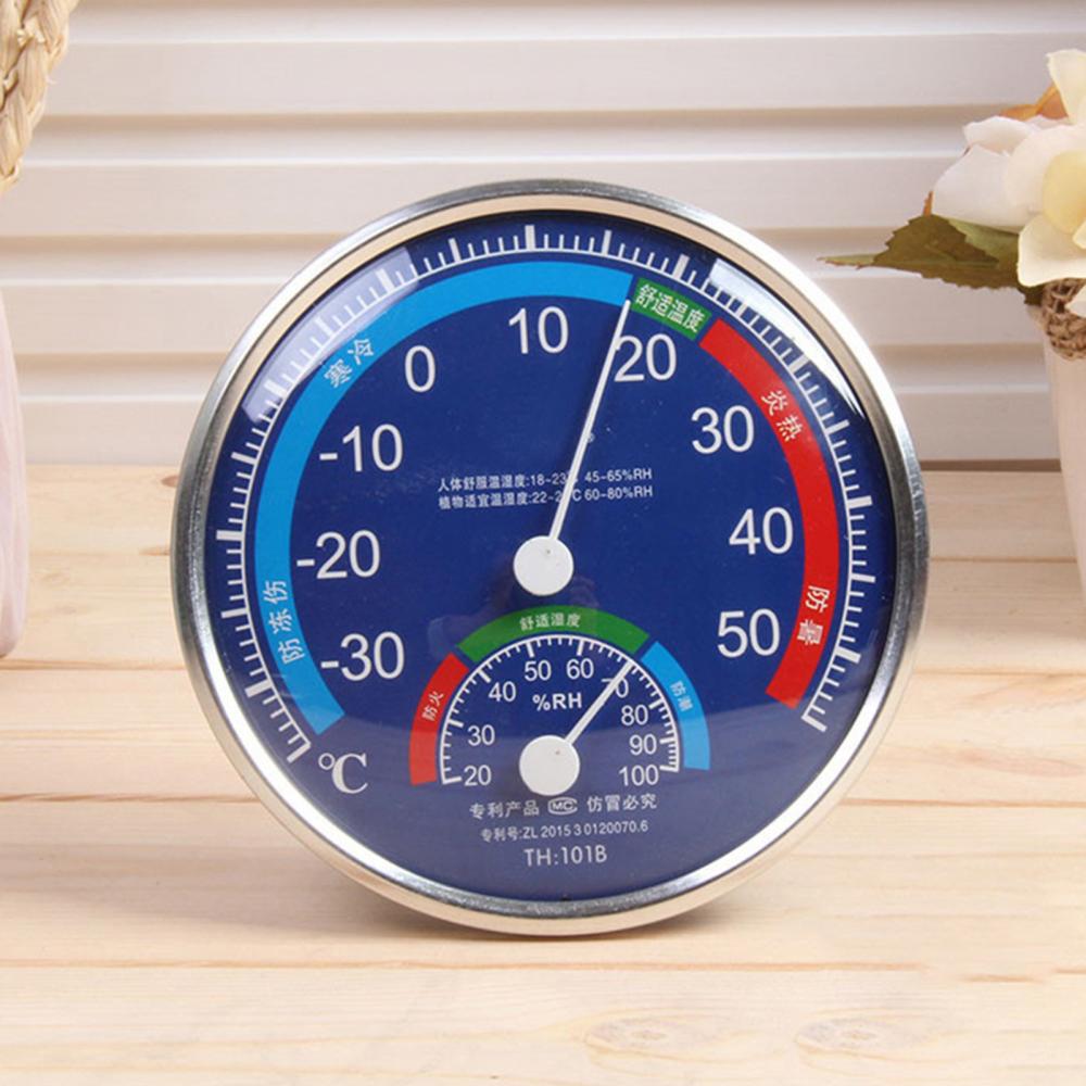Thermometer Round Indoor Temperature Humidity Meter Hygrometer Analog Room Dial Hygrometer