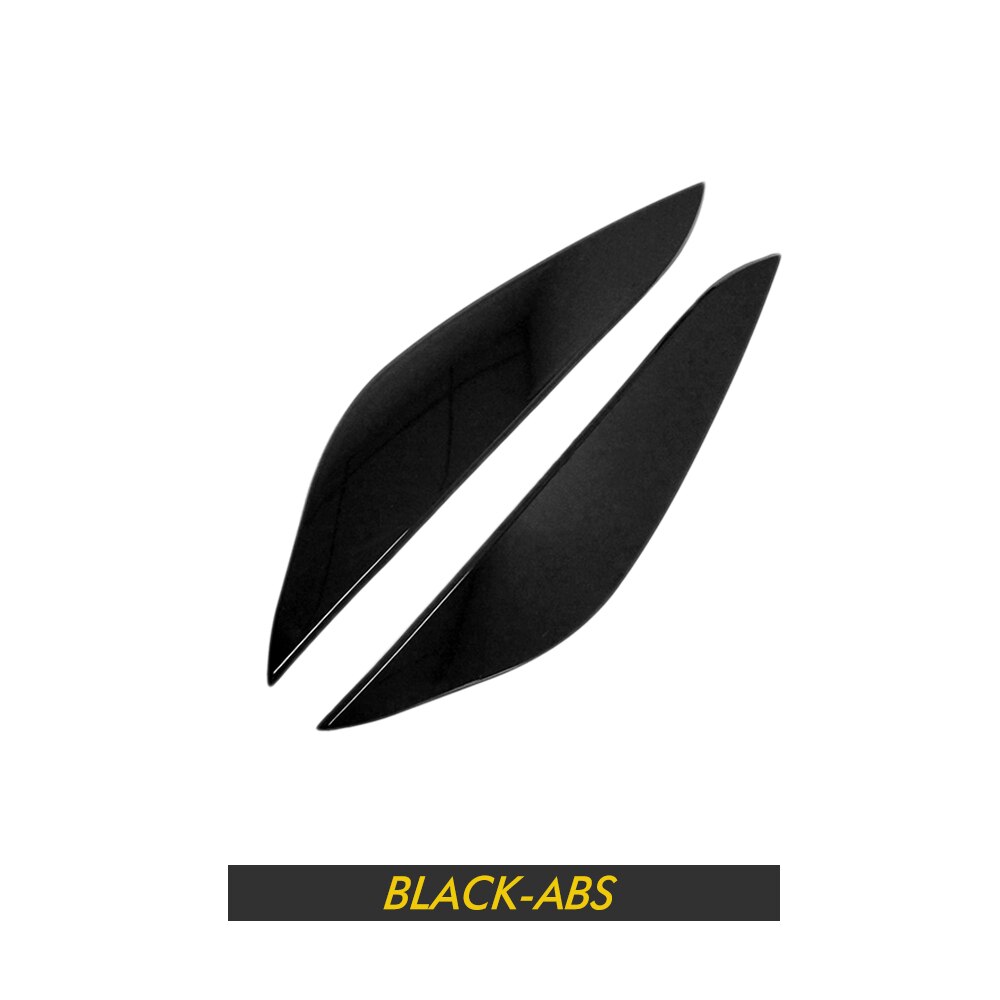 Haloperformance Model3 Lamp Eyebrow Front Light Eyebrow For Tesla Model 3 Carbon Fibre ABS Decorative Strip Accessories Three Y: BLACK