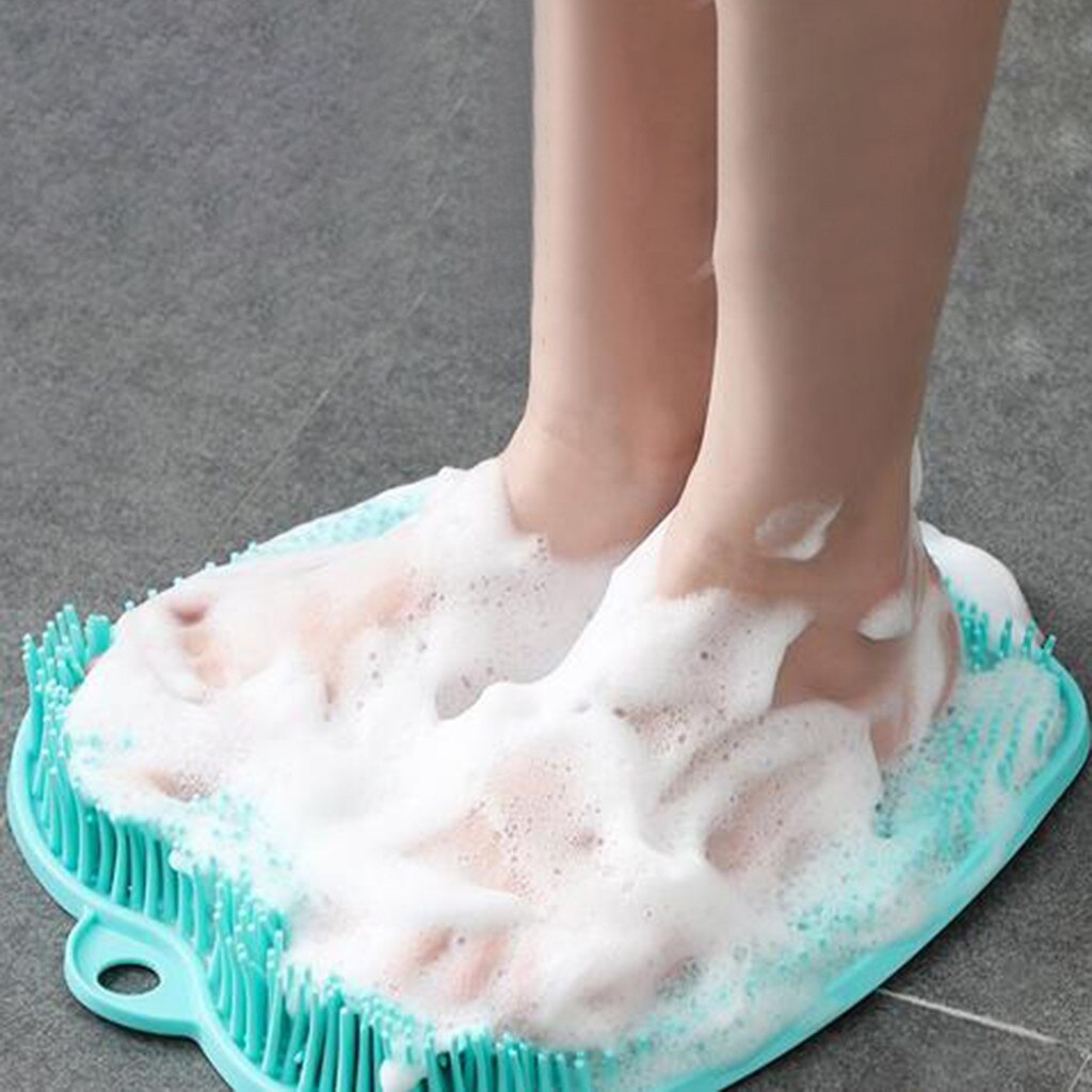 1 Pcs Silicone Douche Voet Massage Bad Schoenen Borstel Voet Scrubber Spa Voet Wassen Voet Borstel Thuis Badkamer Lui Schrobben riem # J