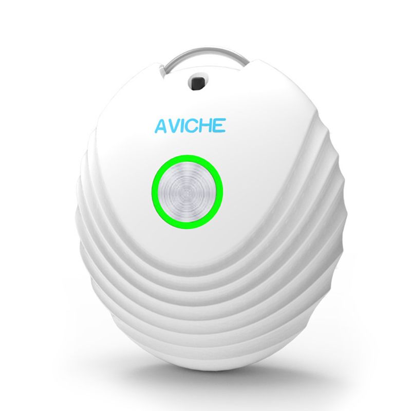 Wearable Air Purifier Mini Portable Air Freshener Ionizer Negative Ion Generator 6XDB: White
