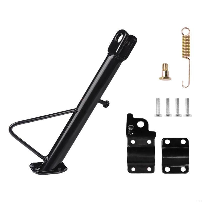 H7BD 14-24 Motos Kickstand Modificación Universal Side para mayoría del soporte soporte lateral reemplazo motos: Multicolor