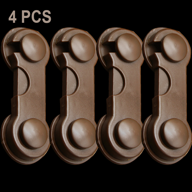 4 Stks/partij Multifunctionele Kind Baby Veiligheid Lock Kast Kastdeur Lade Veiligheid Sloten Kinderen Veiligheid Protector