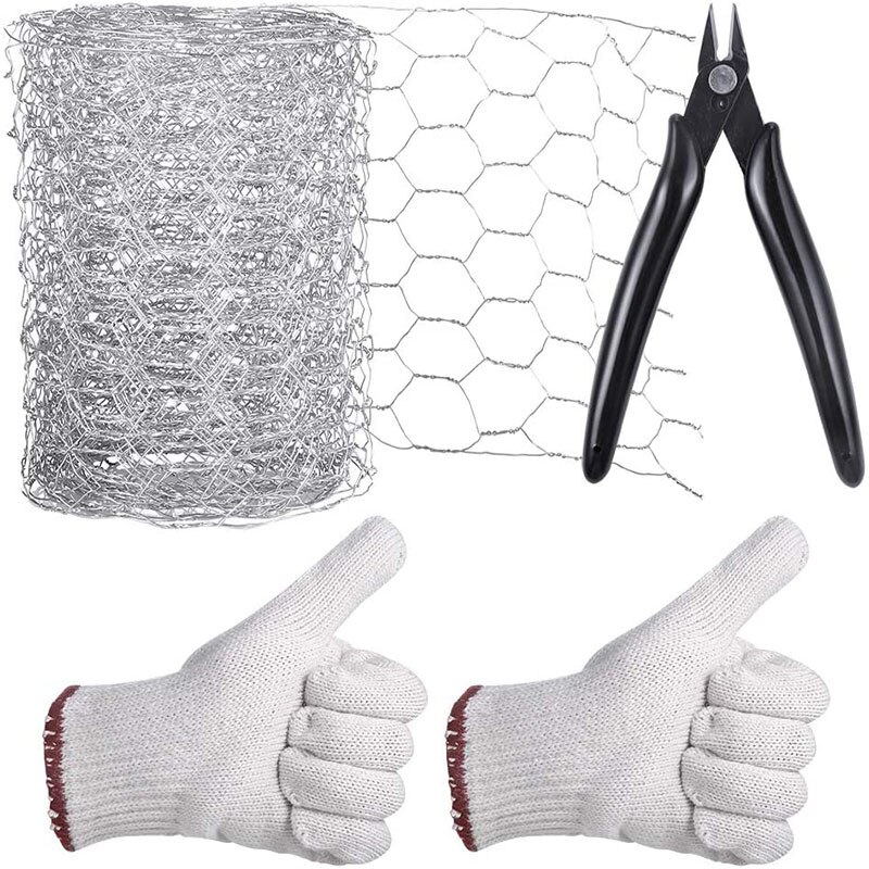 Chicken Wire Net for Craft Projects- Galvanized Metal Hexagonal Wire Netting Lightweight Mesh Wire for Craft Projects