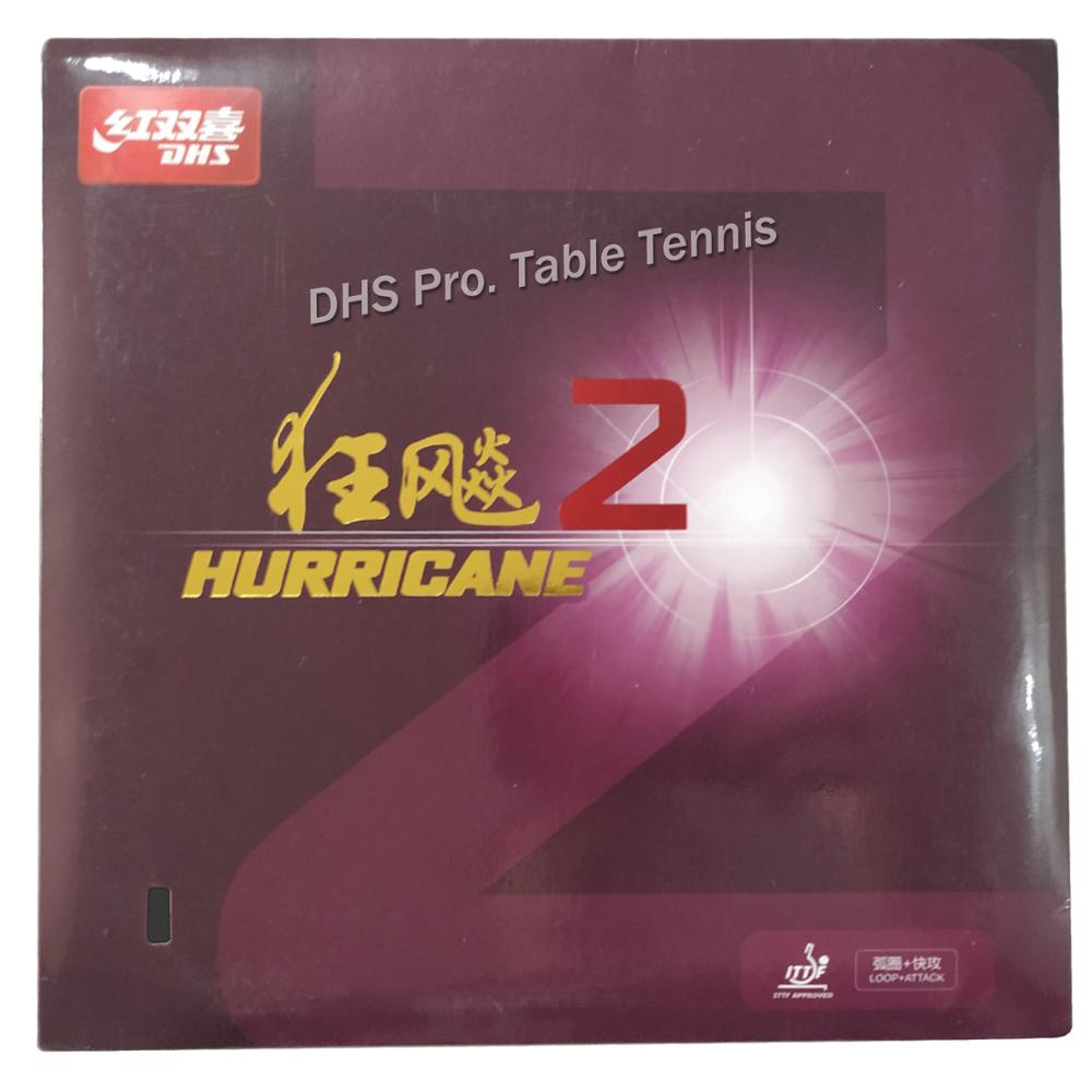 DHS Hurricane 2 Hurricane2, Hurricane-2 Pips-In Table Tennis PingPong Rubber With Sponge 2.2mm