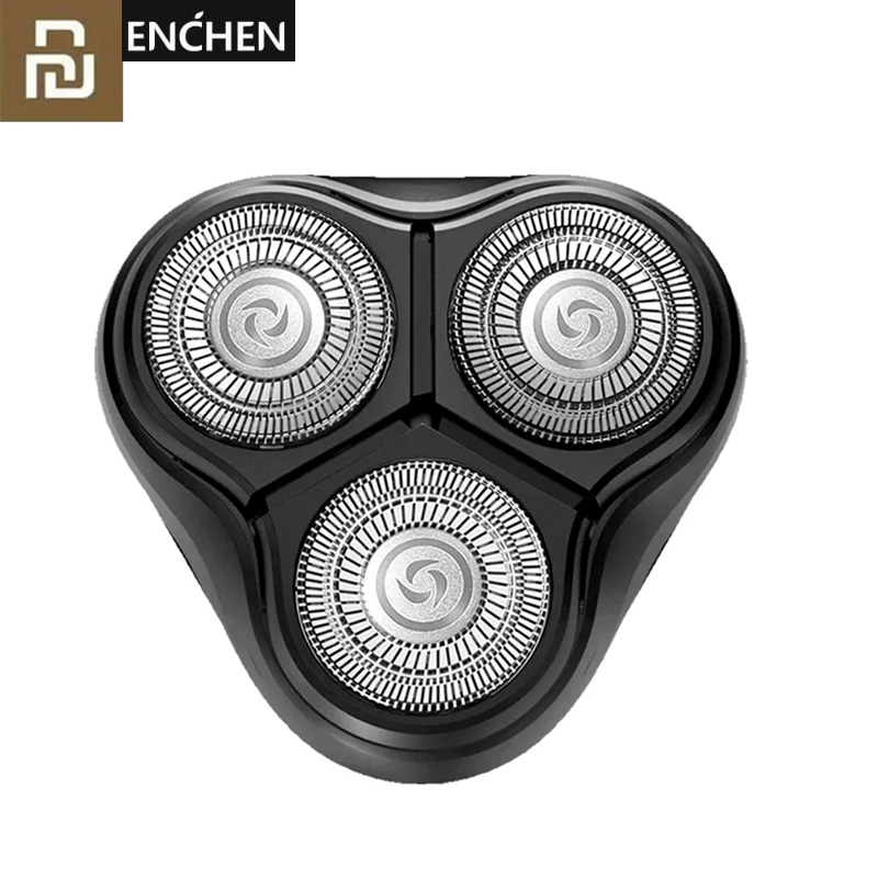 Youpin Enchen Black Stone 3D Float ShaverHead Double Rings Razor Cutter Heads CutterHead for Men Placement ShaverHead