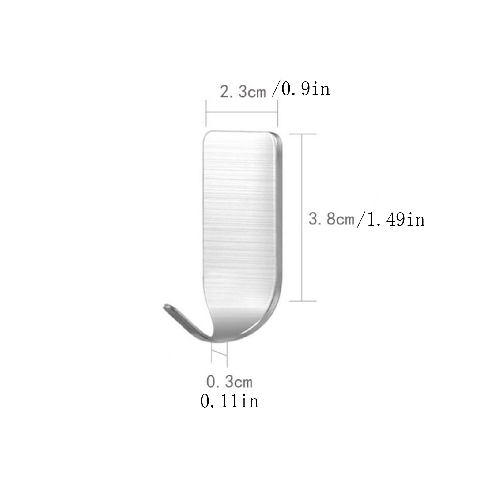 25# Stainless Steel Hook Sticky Hook Kitchen Nail-free Seamless Wall Hanging Multipurpose Stick Hook Up Bathroom Firmly Крючки