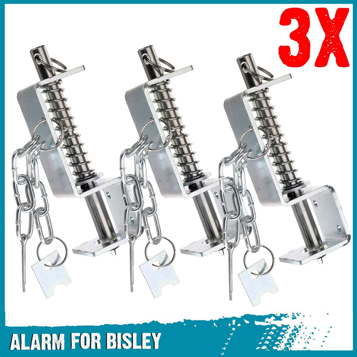 Alarm Gate Fence Trips Line Wire 12G Blank Firer Pest Intruder Alarm Safety Switch For Bisley Strong Steel For Outdoor Security: 3pcs