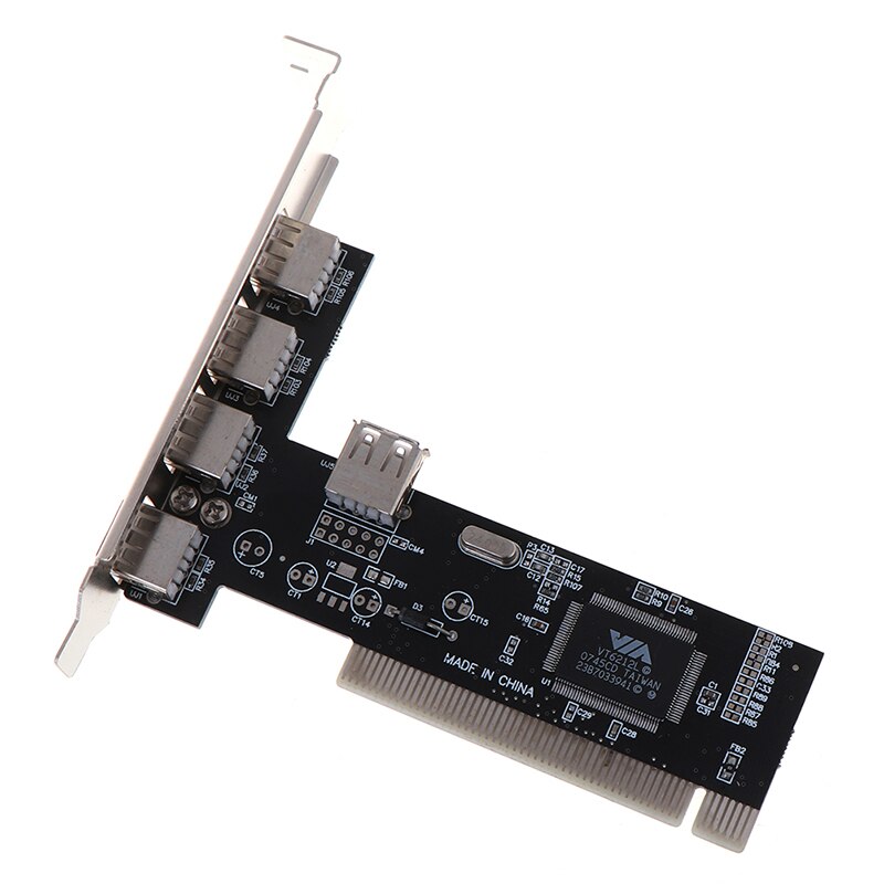 Usb 2.0 4 Port 480Mbps High Speed Via Hub Pci Controller Card Adapter Pci Kaarten