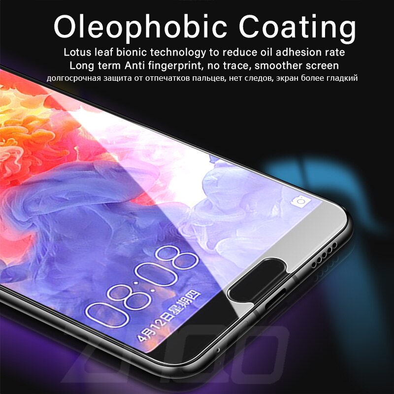 Protetor de tela de vidro temperado, 3pçs, para huawei p20 pro, p10 plus, p9, p40, p30, p20, p10 lite, p smart z 2019, proteção de tela