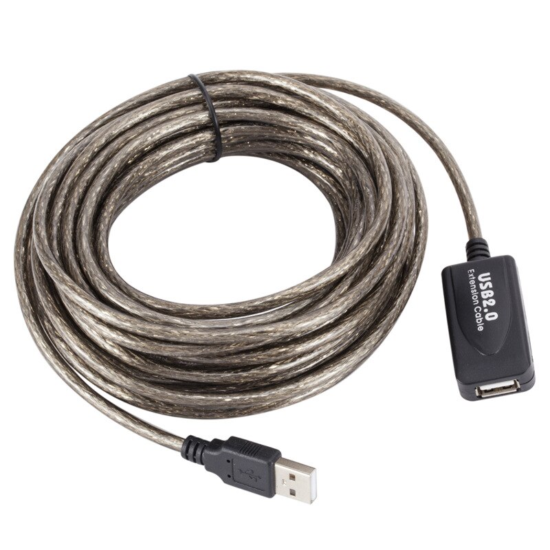 2.0 usb kabel usb forlænger 5m/10m/20m usb forlænger kabel han til hun aktiv repeater forlænger kabel ledning usb adapter