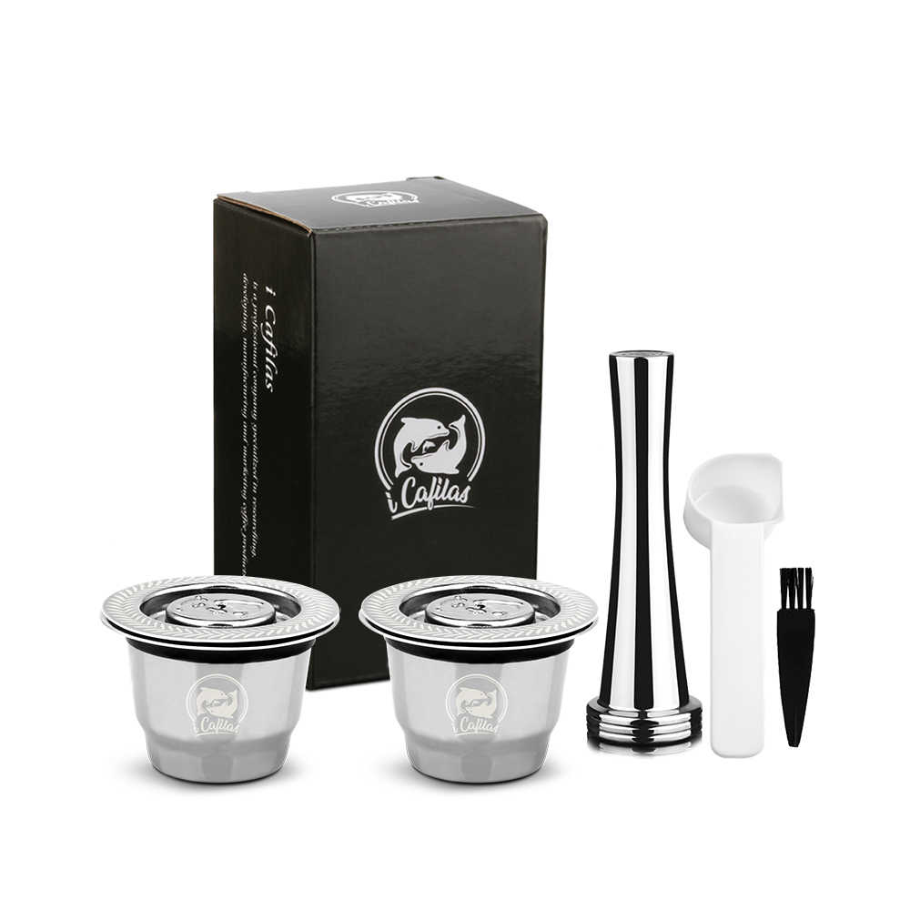 Icafilascapsule Voor Nespresso Reutilisable Hervulbare Capsule Crema Espresso Herbruikbare Hervulbare Koffie Filter: Licht Groen