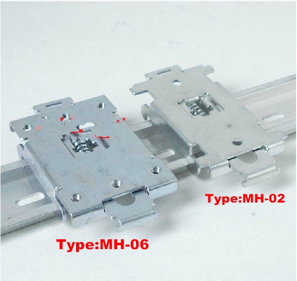 1 stks MH-06 metalen DIN rail montage base, DIN rail montage adapter